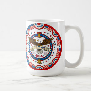 Viering van 4 juli koffiemok