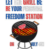 Viering van 4 juli perfect poster