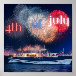 Viering van 4 juli poster