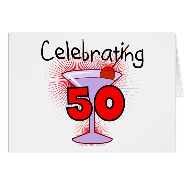 Viering van 50 T-shirts en cadeaus (Voorkant Horizontaal)