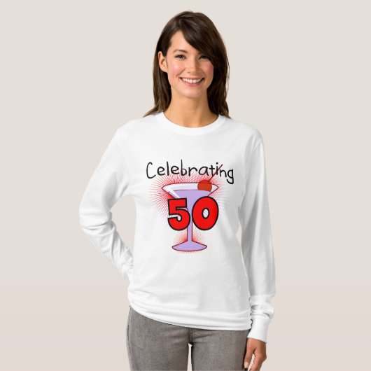 Viering van 50 T-shirts en cadeaus (Voorkant volledig)