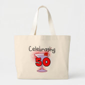 Viering van 50 T-shirts en cadeaus Grote Tote Bag (Voorkant)