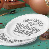 Viering van 70e verjaardag van Borden van Birthday Papieren Bordje