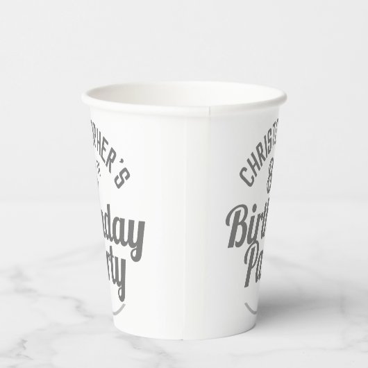 Viering van 8e verjaardag papierbekertjes papieren bekers (Rechts)