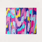 Viering van Abstracte kleuren Wandkleed (Voorkant (horizontaal))