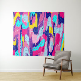 Viering van Abstracte kleuren Wandkleed