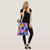 Viering van Abstracte kleurenafdrukken Tote Bag (Op model)