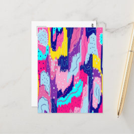 Viering van Abstracte kleurenkunst Briefkaart