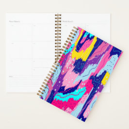 Viering van Abstracte kleurenkunst Planner