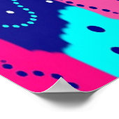 Viering van Abstracte kleurenkunst Poster (Hoek)
