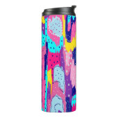 Viering van Abstracte kleurenkunst Thermosbeker (Gedraaid links)