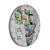 Viering van Afrika in vlagontwerp Dartbord (Voorkant Links)