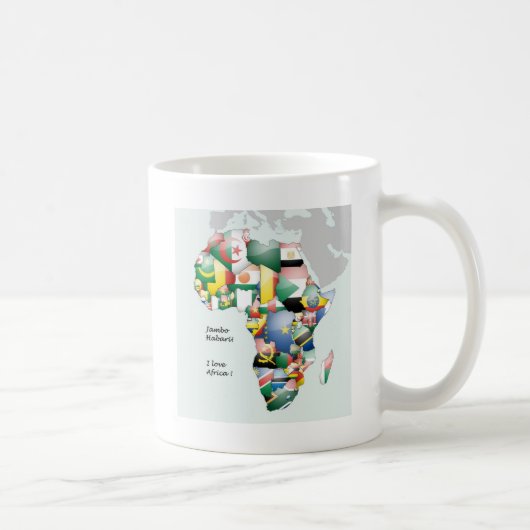 Viering van Afrika in vlagontwerp Koffiemok (Rechts)