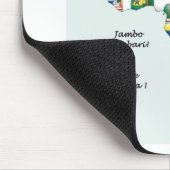 Viering van Afrika in vlagontwerp Muismat (Hoek)