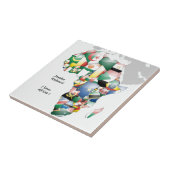Viering van Afrika in vlagontwerp Tegeltje (Zijkant)