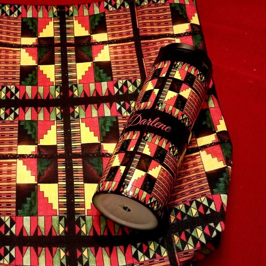 Viering van Afrikaanse abstracte ontwerpen Thermosbeker