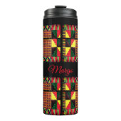 Viering van Afrikaanse abstracte ontwerpen Thermosbeker (Voorkant)
