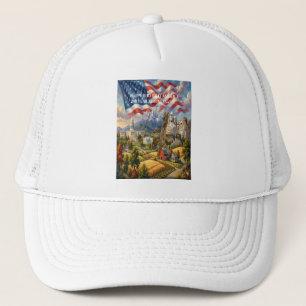 Viering van Amerika's 250-jarig Sesquicentennial Trucker Pet