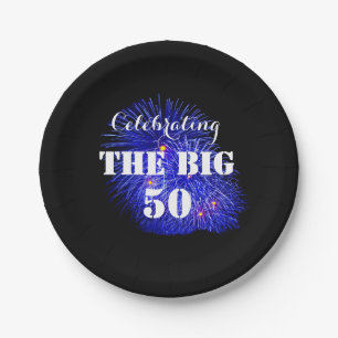Viering van BIG 50 - Papieren Bordje