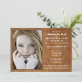 Viering van bioscoop - aangepast fotoleer - begraf kaart (Staand voorkant)