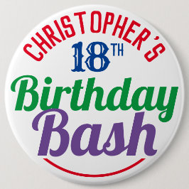 Viering van de 18e verjaardag van de Button van de