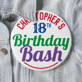 Viering van de 18e verjaardag van de Button van de (In situ)