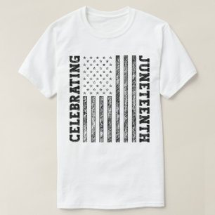 Viering van de 19e noodlijdende Amerikaanse vlag T-shirt