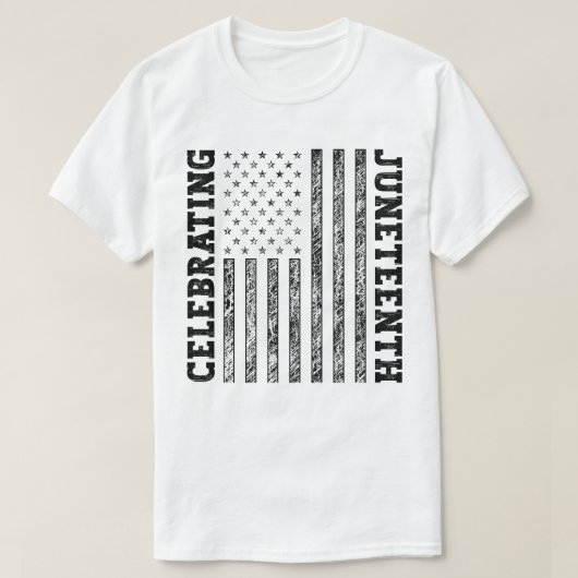 Viering van de 19e noodlijdende Amerikaanse vlag T-shirt (Design voorkant)
