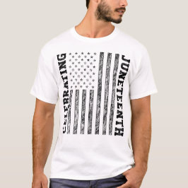 Viering van de 19e noodlijdende Amerikaanse vlag T-shirt
