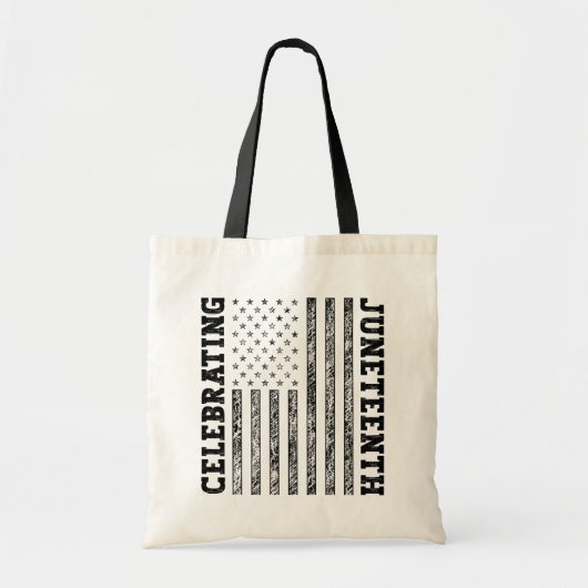 Viering van de 19e noodlijdende Amerikaanse vlag Tote Bag (Voorkant)