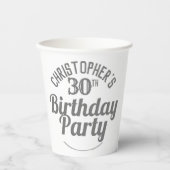 Viering van de 30e verjaardag van papierbekertjes papieren bekers (Voorkant)