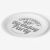 Viering van de 40e verjaardag van de Borden van Bi Papieren Bordje (Gekanteld)