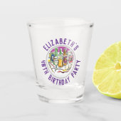 Viering van de 40e verjaardag van het opgeblazen g shot glas (Voorkant)