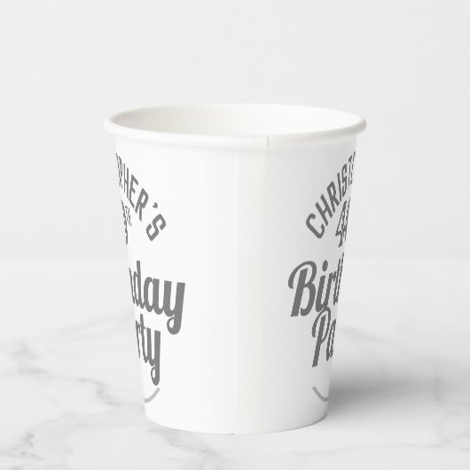 Viering van de 40e verjaardag van papierbekertjes papieren bekers (Rechts)