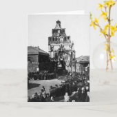 Viering van de 500 jaarverjaardag kaart (Gele Bloem)