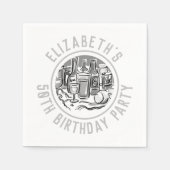 Viering van de 50e verjaardag van de 50e verjaarda servet (Voorkant)