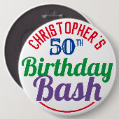 Viering van de 50e verjaardag van de Button van de (Voorkant /achterkant)