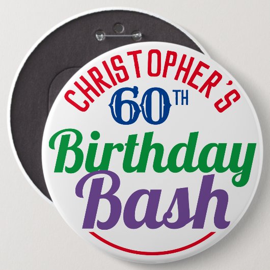 Viering van de 60e verjaardag van de Button van de (Voorkant /achterkant)