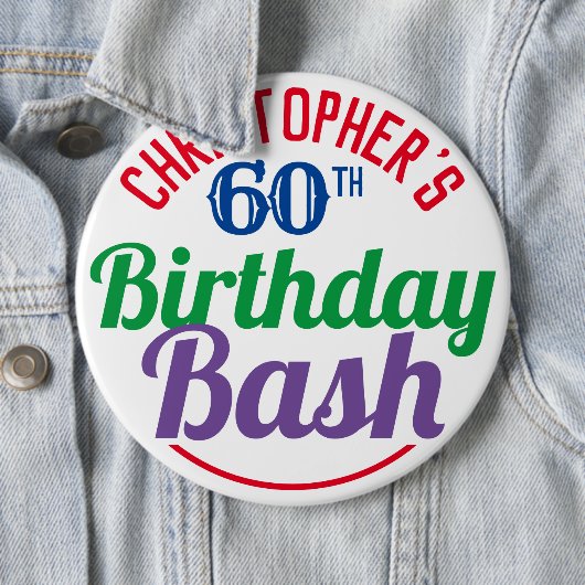 Viering van de 60e verjaardag van de Button van de (In situ)