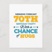 viering van de 70e verjaardag briefkaart (Voorkant)