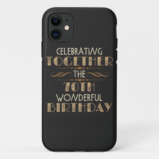 viering van de 70e verjaardag Case-Mate iPhone case (Achterkant)
