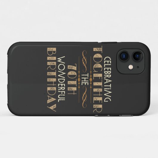 viering van de 70e verjaardag Case-Mate iPhone case (Achterkant (horizontaal))