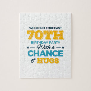 viering van de 70e verjaardag legpuzzel