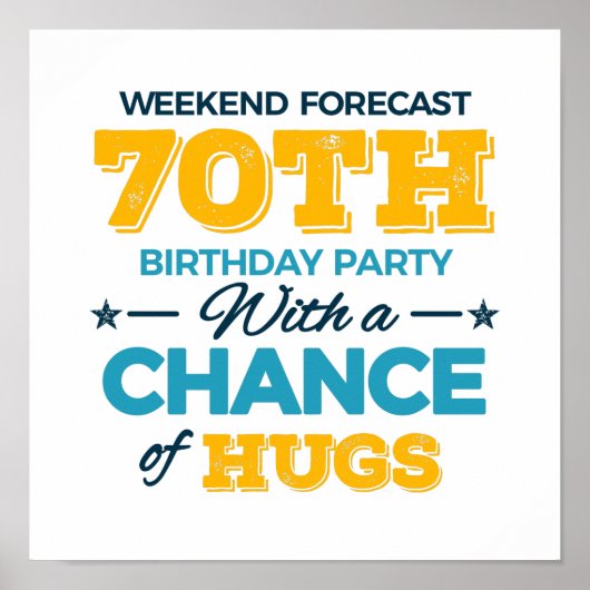 viering van de 70e verjaardag poster (Voorkant)