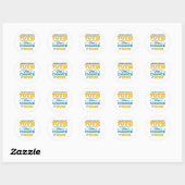 viering van de 70e verjaardag ronde sticker (Vel)