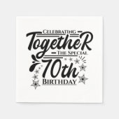 viering van de 70e verjaardag servet (Voorkant)