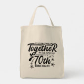 viering van de 70e verjaardag tote bag (Achterkant)