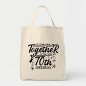 viering van de 70e verjaardag tote bag (Voorkant)