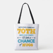 viering van de 70e verjaardag tote bag (Achterkant)