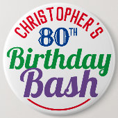 Viering van de 80ste verjaardag van de Button van (Voorkant)